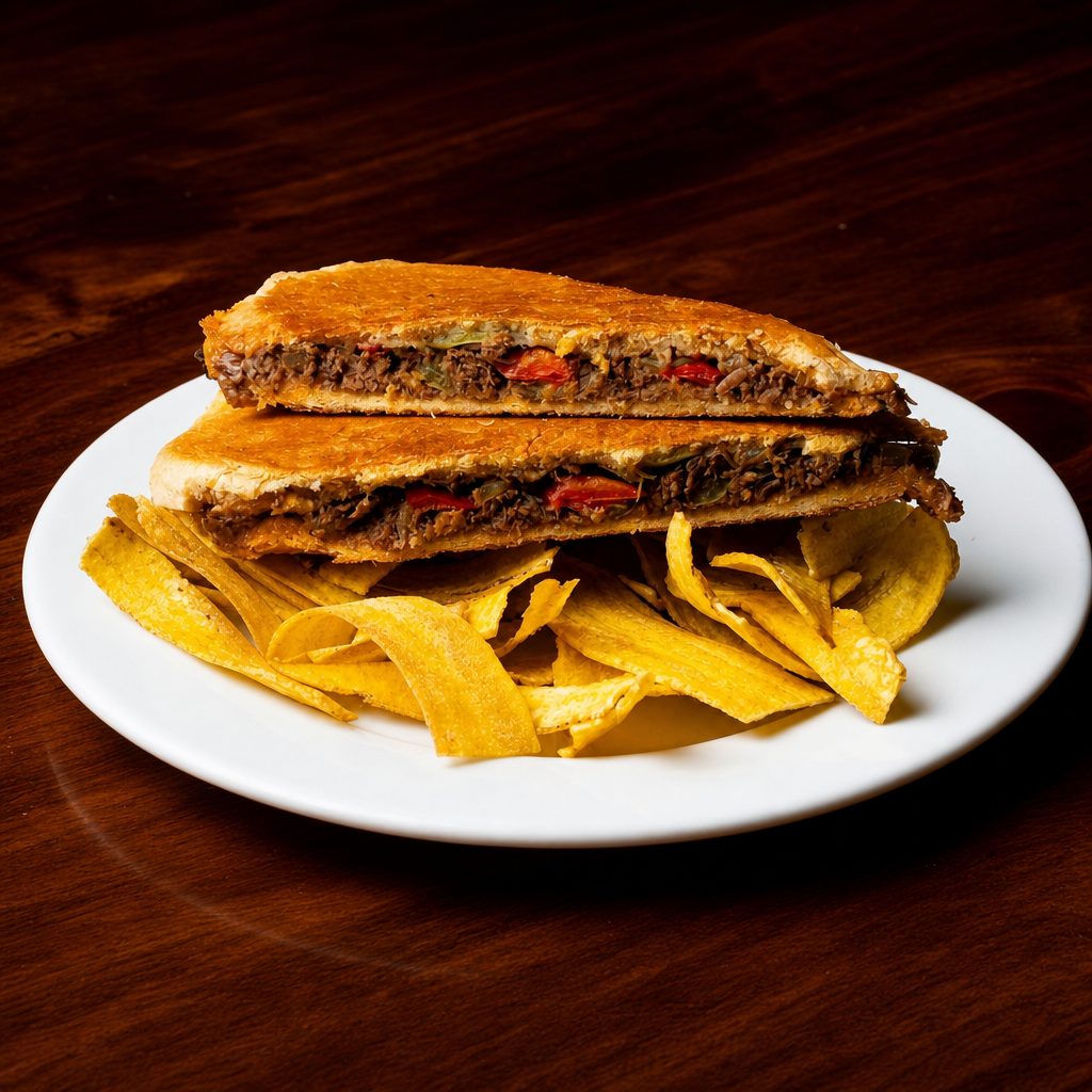 Ropa Vieja Sandwich | Shredded Beef Sandwich.